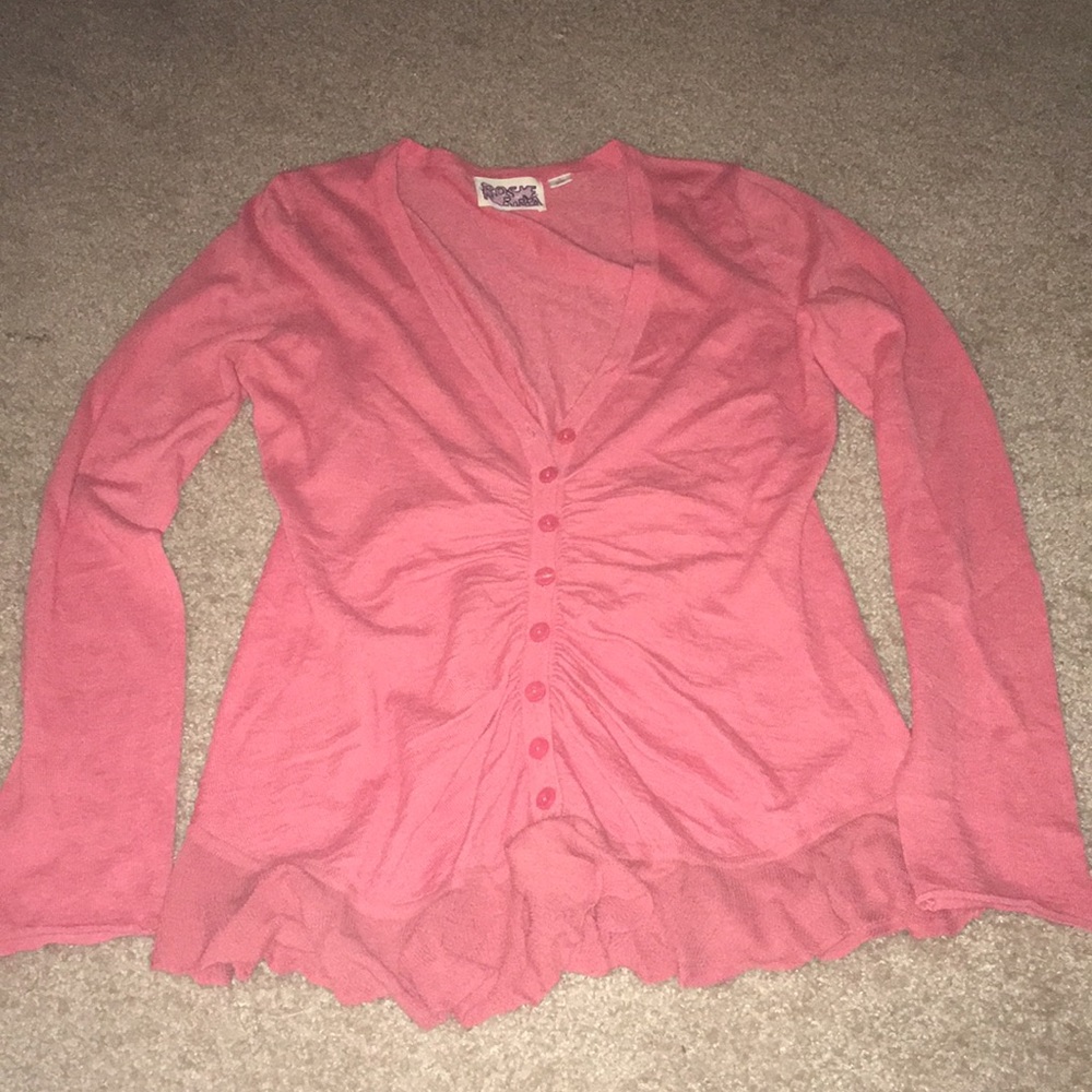 Anthropologie sweater with back lacing